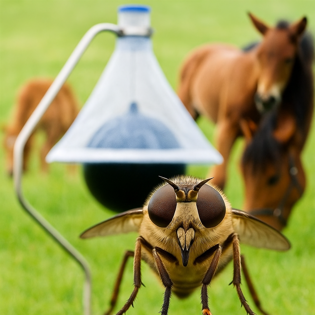 lijm en benodigdheden verkopen voor op het erg, stal, baardenboxen tegen dazen (bremsen, blinde muggen, paardenvliegen), horzels